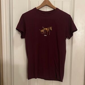 Baker Burgundy S Horse T-Shirt